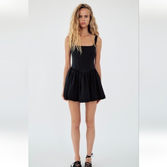 ZARA RUCHED CORSET DRESS - Picture 3 of 12